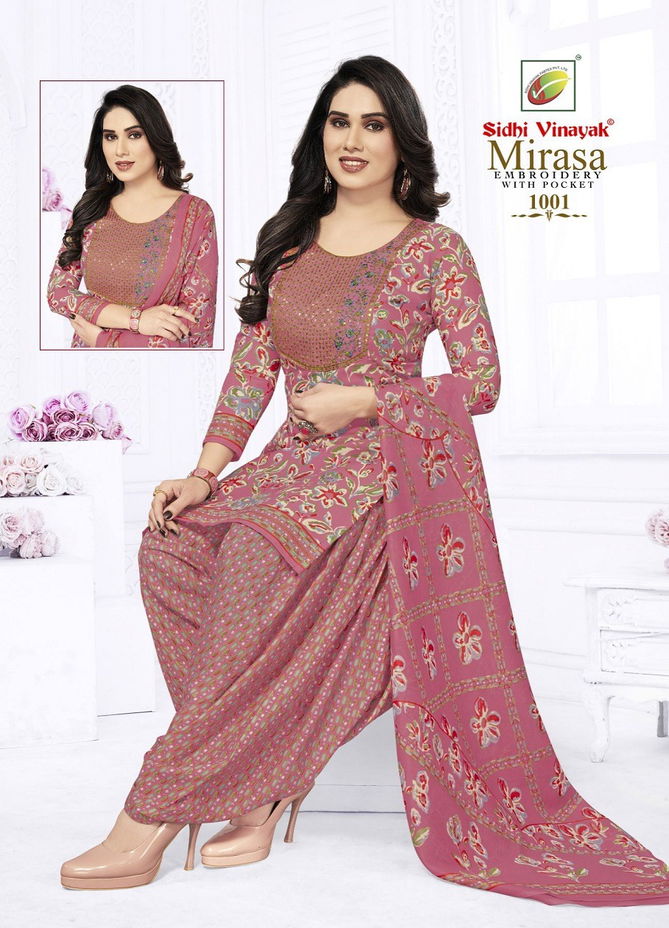 Mirasa Vol 1 By Sidhi Vinayak Indo Cotton Printed Embroidery Readymade Dress Wholesalers In Delhi